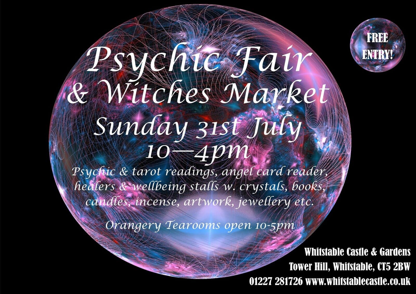 Psychic Fair & Witches Market Whitstable Castle & Gardens