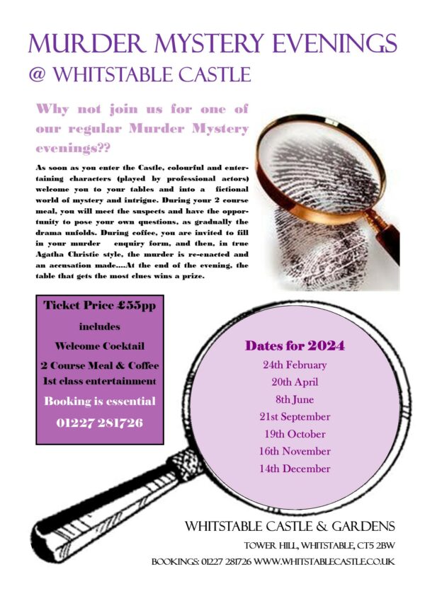 murder mystery evenings 2024